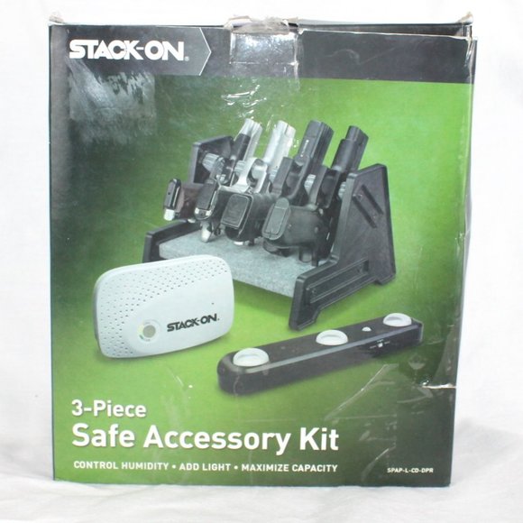 STACK-ON 3 Pieces Safe Accessory Kit:Led Motion Light, Dehumidifier, Pistol Rack - Picture 1 of 13